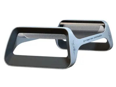 Futuristic Bench Low-poly 3D model