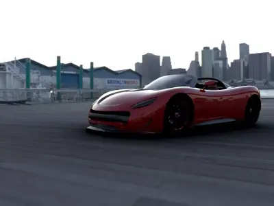 Personal design sport coop car 3D model