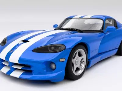 Dodge Viper GTS Low-poly 3D model purchase