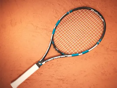 Tennis Raquet 3D Model Babolat Low-poly 3D model