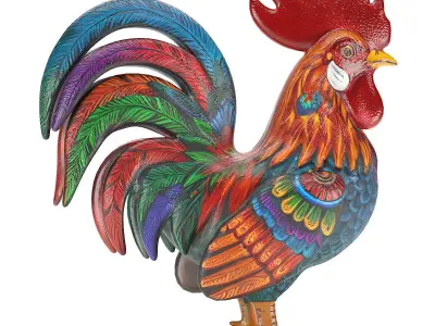Alebrije Rooster 3D model