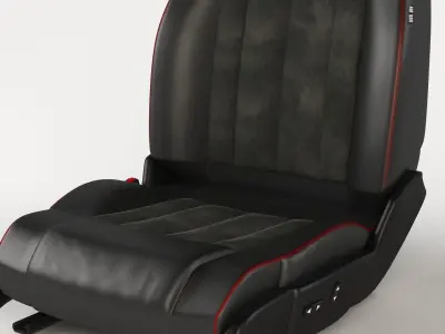 Car seat 3D model