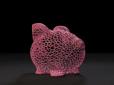 Piggy bank 3D print model