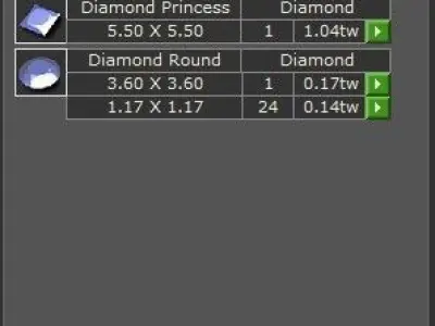 engagement ring 3D print model 14