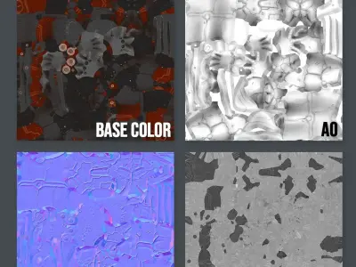 Low poly Robot - Video Game Ready Free low-poly 3D model