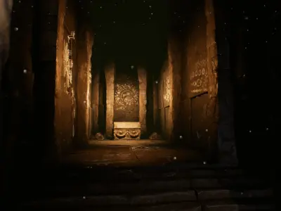 Fantasy Cave Environment Set Low-poly 3D model