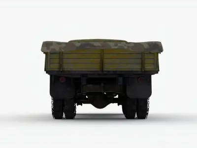 OLD Truck Low-poly 3D model