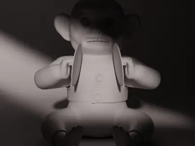 Monkey with Cymbals 3D model