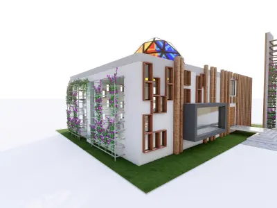 mosque-modern 3D model