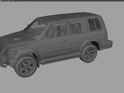 Pajero car 3d model 3D model