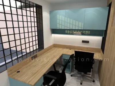 Office Interior scene 3D model