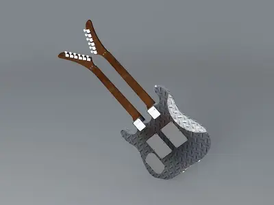 Kramer double trouble guitar Free 3D model