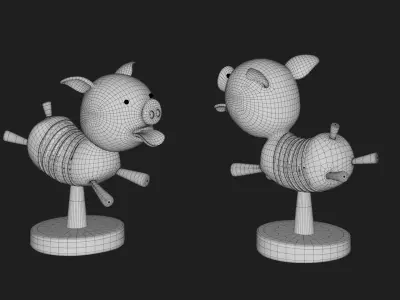 ornament Low-poly 3D model 2