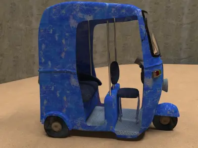 Tricycle tuk tuk 3D model