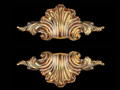 Classic carved 115 3D model