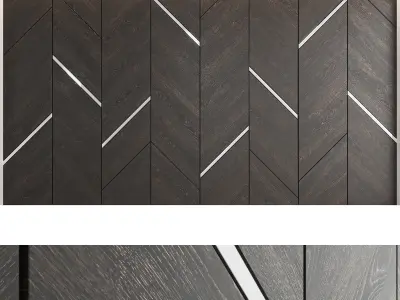 Decorative wall panel set 11 3D model