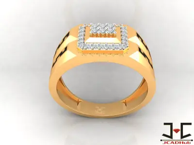 0256 - Gents Ring - JCADHub 3D print model
