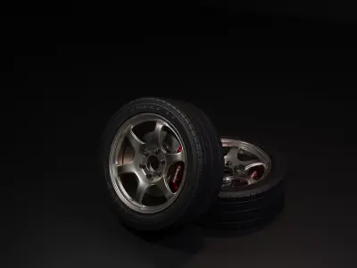 Wheel Goodyear Eagle F1 High Detailed 3D Model 3D model