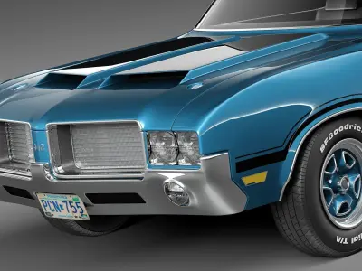 Oldsmobile Cutlass 4-4-2 1971 3D model