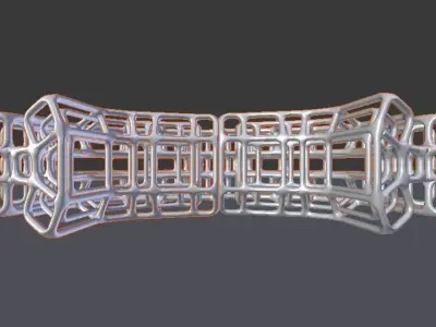 Car bumpers wire Low-poly 3D model