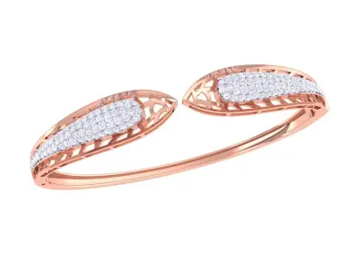 Ultra Vision Mesh Double Head Snake Jewelry  Diamond Bracelet 3D print model