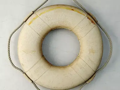 Vintage Life Preserver 3 3D model