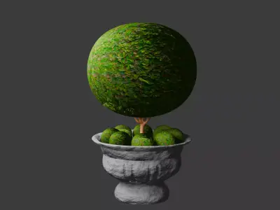 decorative bush 3D model