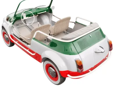 Fiat 500 Jolly Icon-e Tricolore 3D model