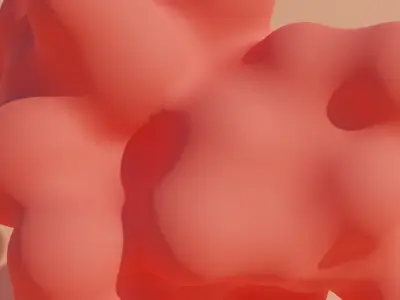 Abstract blob v2 3D model