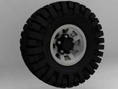 RC Wheel and Tire 3D print model