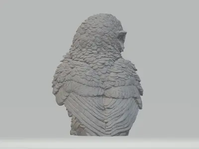 Little Owl 3D Model 3D print model