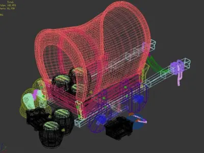 Game Transport - carriage 49 3D model