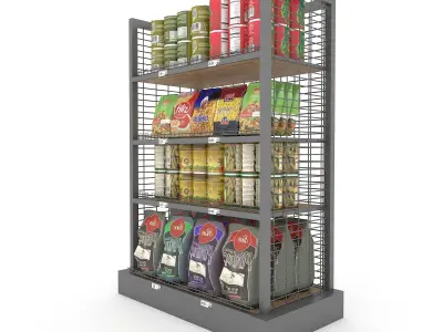 3D model canned food 04 Low-poly 3D model