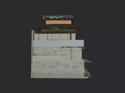 Modern Luxury Villa Exterior 3D Model FREE Free low-poly 3D model