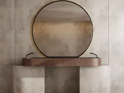 Bathroom furniture by Fauset Bathroom 115 Low-poly 3D model