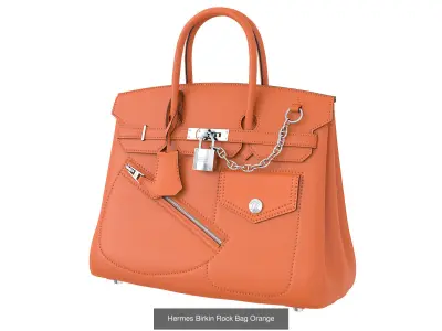Hermes Birkin Rock Bag 3D Model Pack