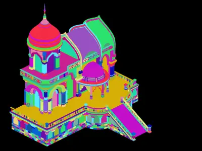 castle build 3D model get