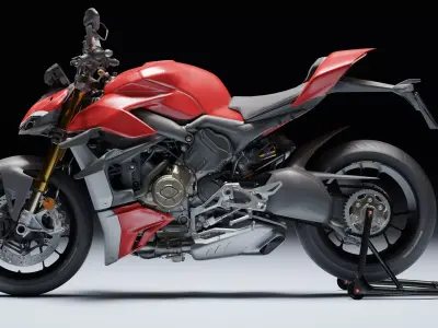 Ducati Streetfighter V4 2021 Low-poly 3D model