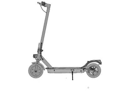 Scooter Low-poly 3D model