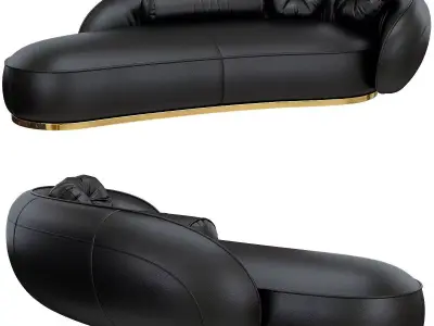 Leon baxter sofa 3d model Low-poly 3D model