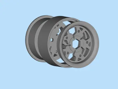 Lowrider big wheels Donk Rims Gangster wheels 3D print model