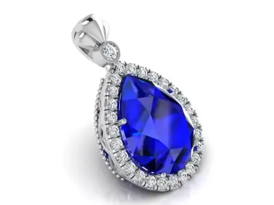 Pear Halo Pendant 3147 3D print model