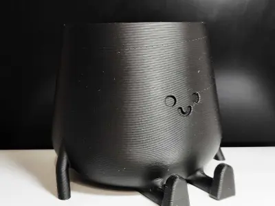 3D Printed Sitting Smiley Pot 3D print model