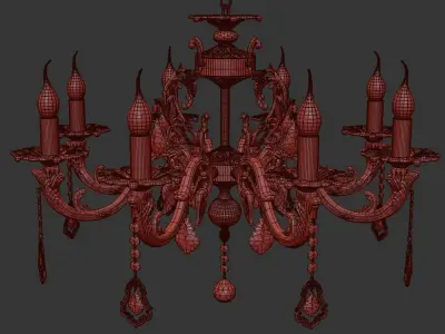 Chandelier Falcone E 1 1 8 600 CG 3D model