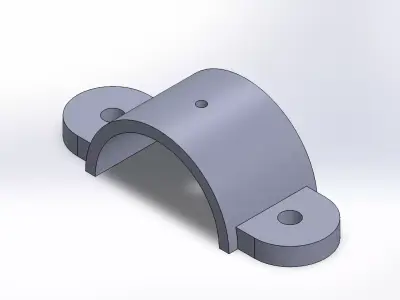 SOLIDWORKS 2022 and Engineering Graphics U-Bracket 3D print model