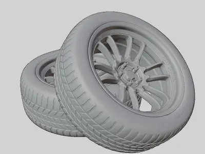 Cosmis Racing XT206R with Toyo Tires 3D model