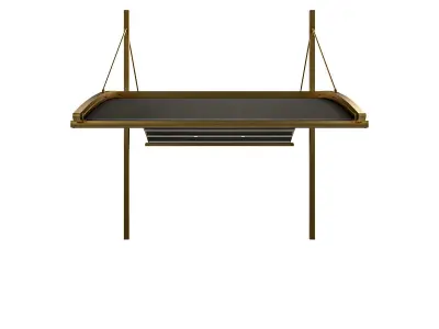 Motorized Pergola 6a brass furniture matte 3D model