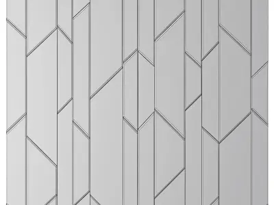 Wall Panel 3d model Low-poly 3D model 7