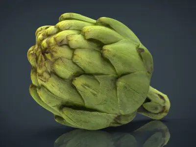 Artichoke Low-poly 3D model