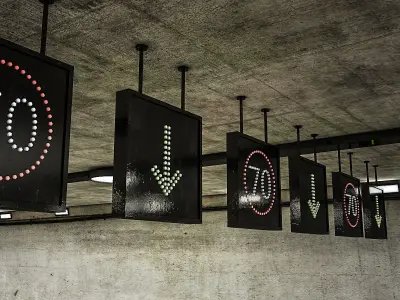 Road Tunnel 3D model Low-poly 3D model